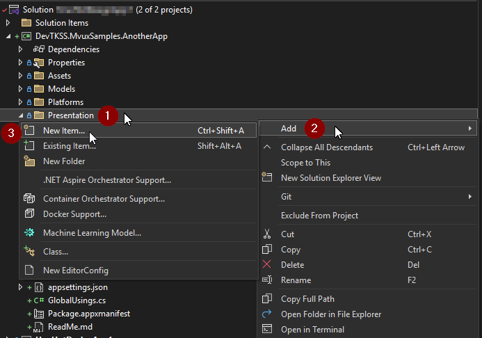 Adding-new-Item-to-sln